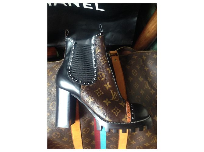 Louis Vuitton STIEFELETTEN L. VUITTON Schwarz - Ansicht 4