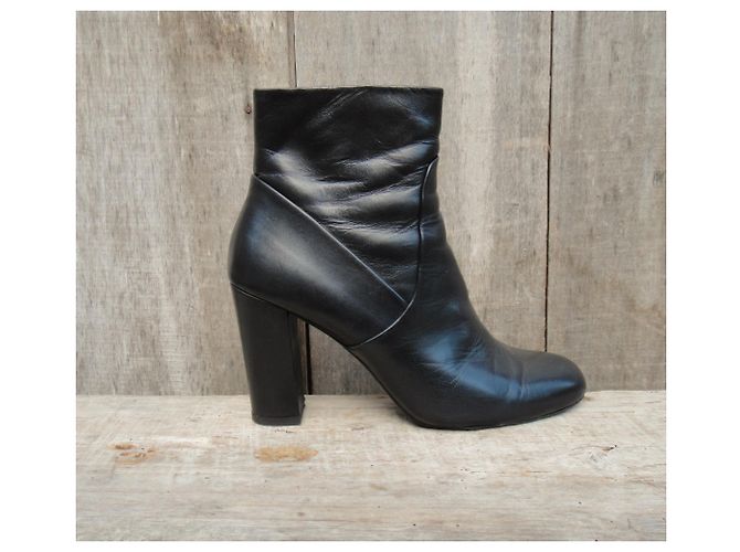 Botas Iro AF343 de cuero negras 40 Negro - vista 2