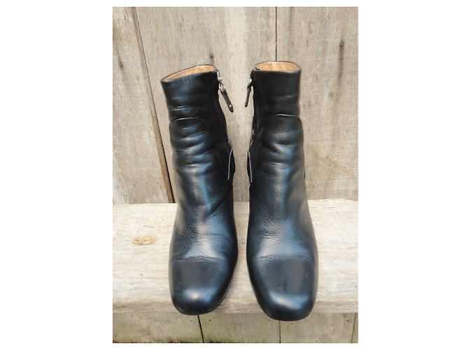 Botas Iro AF343 de cuero negras 40 Negro - vista 4