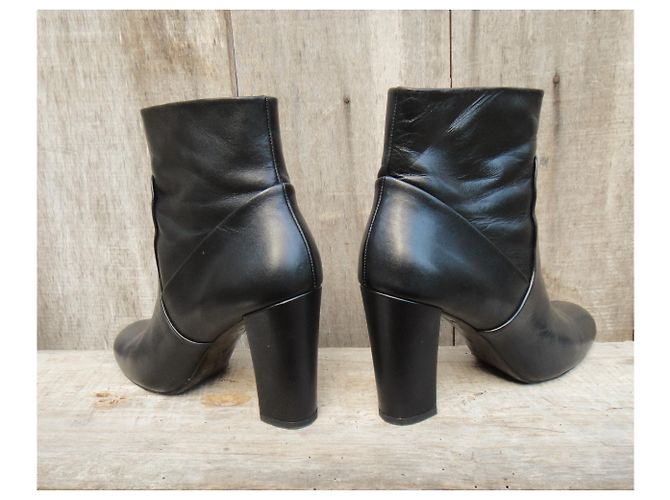 Botas Iro AF343 de cuero negras 40 Negro - vista 5