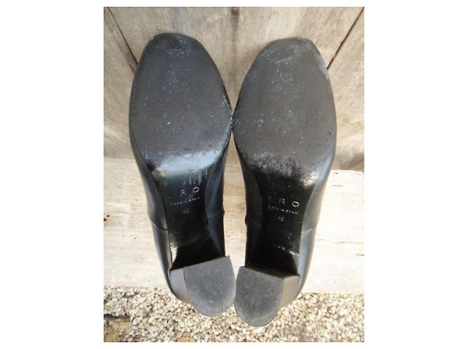 Botas Iro AF343 de cuero negras 40 Negro - vista 6
