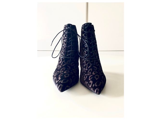 Yves Saint Laurent YSL Leopardenmuster Stiefel Mehrfarben - Ansicht 2