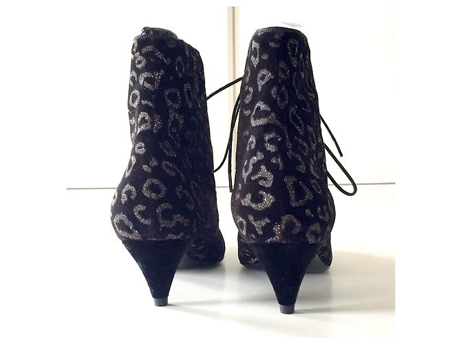 Yves Saint Laurent YSL Leopardenmuster Stiefel Mehrfarben - Ansicht 5