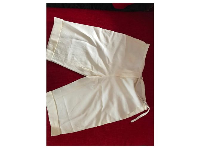 Hermès Kurze Hose Aus weiß - Ansicht 2