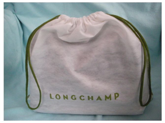 Borsa Longchamp in scamosciato cognac e pelle nera Multicolore - vista 7