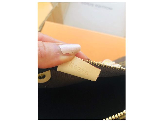 Borsa a mano Louis Vuitton Speedy Nano Marrone in Tela - vista 11
