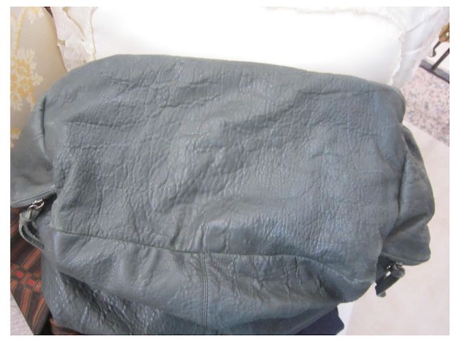 Bolso Petite Mendigote Large Model Gris Antracita Cuero - vista 4