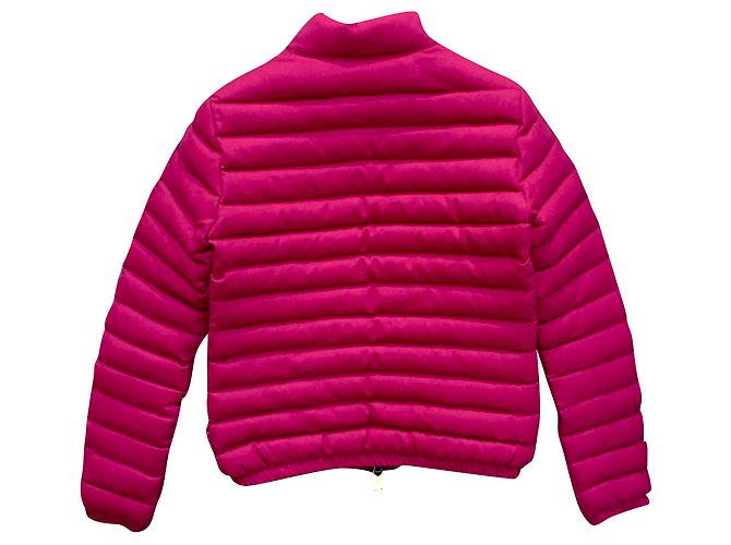 Piumino Moncler in cashmere viola Porpora - vista 2
