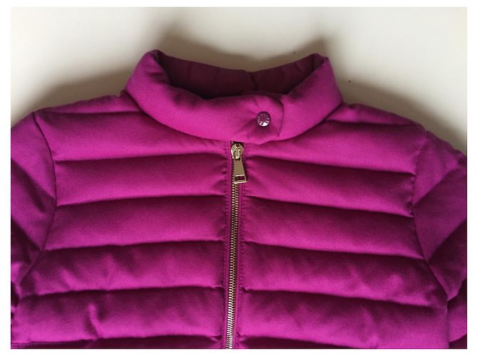 Piumino Moncler in cashmere viola Porpora - vista 3