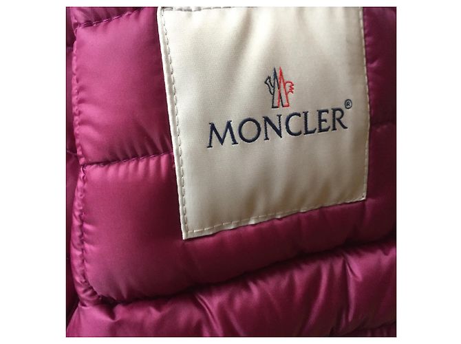 Piumino Moncler in cashmere viola Porpora - vista 6