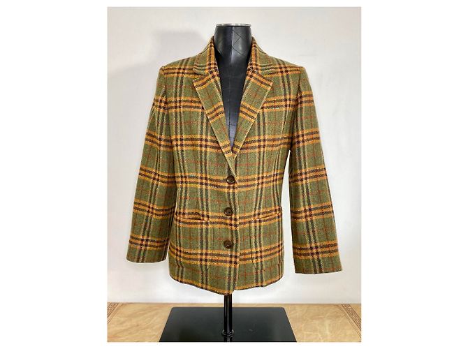 Old England Lambswool Blazer Braun Beige Dunkelgrün - Ansicht 2