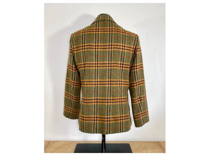 Old England Lambswool Blazer Braun Beige Dunkelgrün - Ansicht 3
