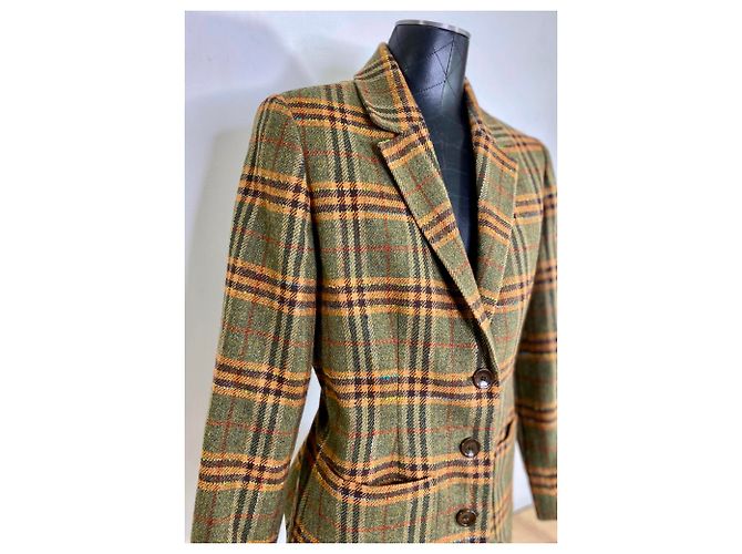 Old England Lambswool Blazer Braun Beige Dunkelgrün - Ansicht 7