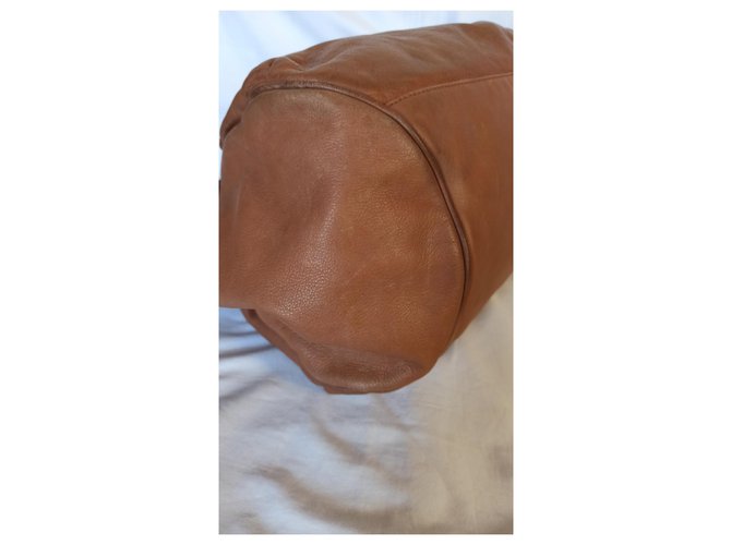 Borsa Vanessa Bruno Moon in pelle marrone - vista 3