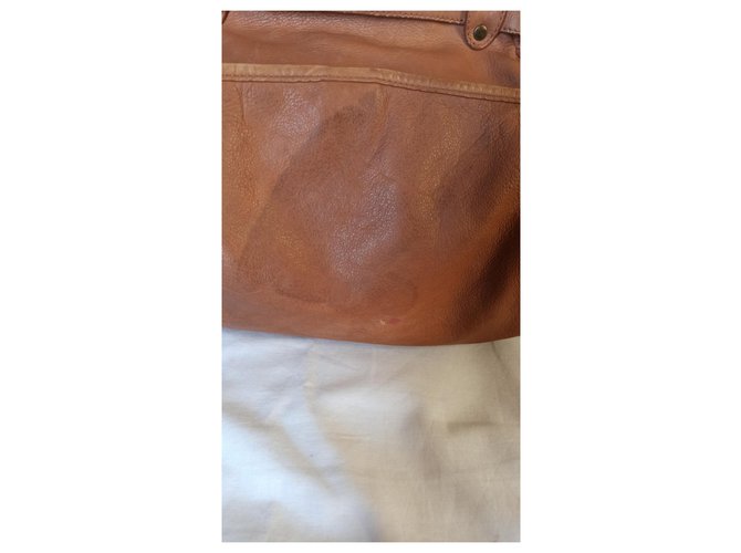 Borsa Vanessa Bruno Moon in pelle marrone - vista 9