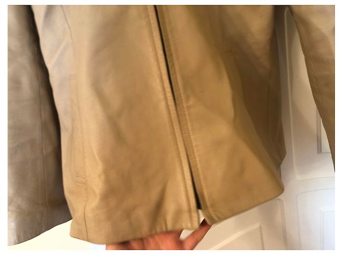 Autre Marque Lederjacke beige - Ansicht 2