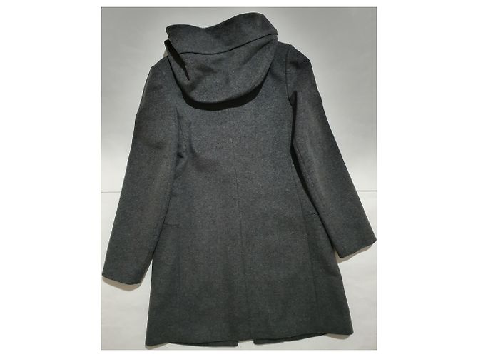 Autre Marque Abrigo Babaton gris de lana y cachemira con capucha - vista 3