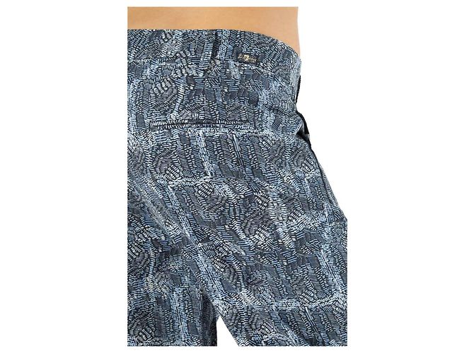 7 For All Mankind Chino Hose Scribble Blue Hellblau Dunkelblau - Ansicht 10