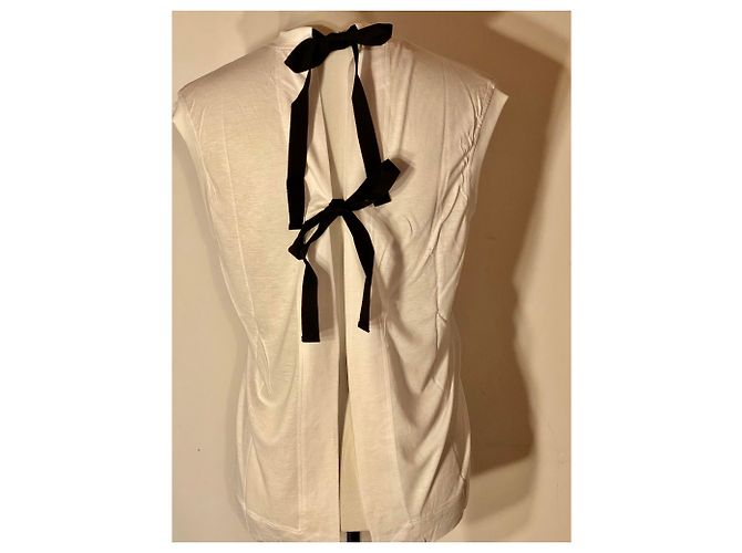 Camiseta oversize de viscosa y algodón blanca Marni Blanco - vista 5