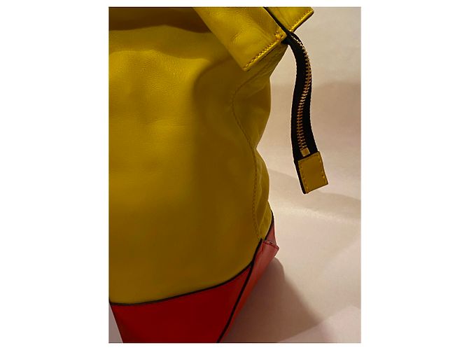Pochette Marni in pelle gialla Giallo - vista 3