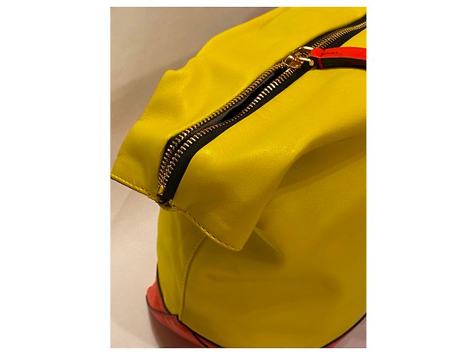 Pochette Marni in pelle gialla Giallo - vista 4