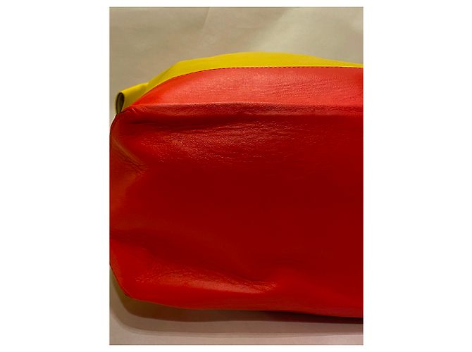Pochette Marni in pelle gialla Giallo - vista 5