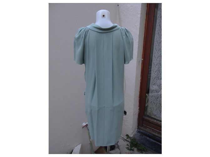 Vestido Balenciaga de seda verde - vista 5