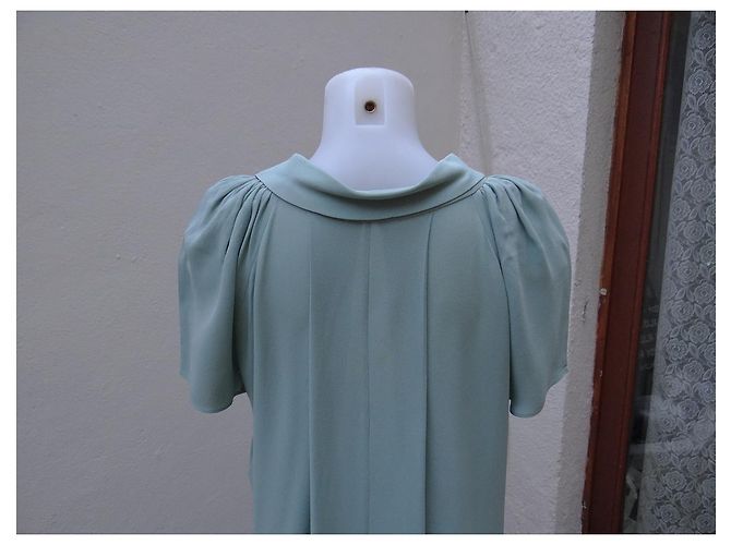 Vestido Balenciaga de seda verde - vista 6