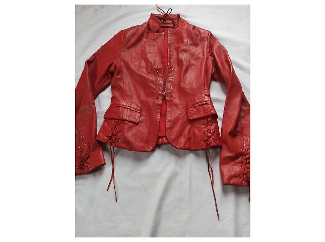 Autre Marque Lederjacke Koralle - Ansicht 7