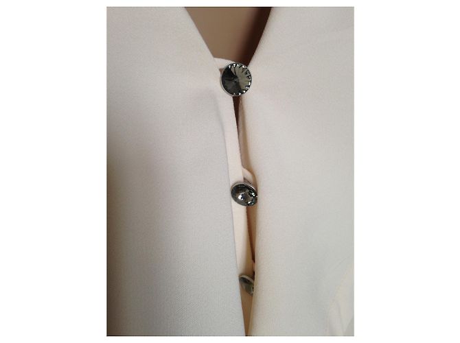 Blusa Azzaro Eggshell Viscosa Bianco sporco - vista 4