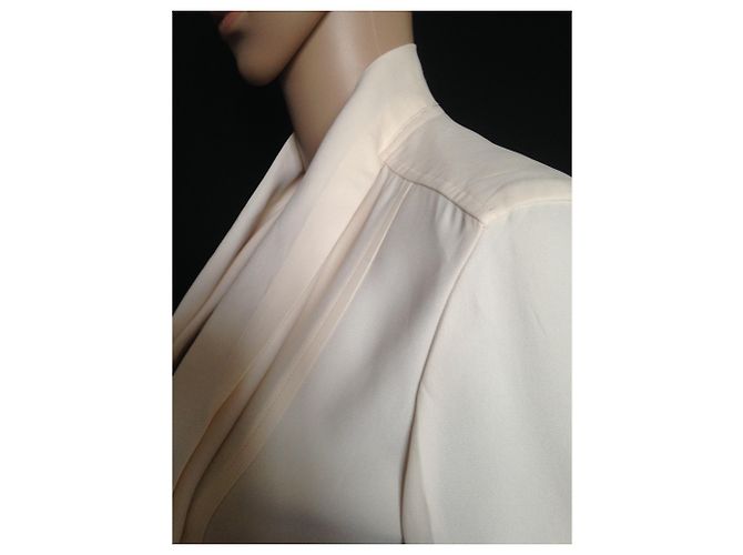 Blusa Azzaro Eggshell Viscosa Bianco sporco - vista 8