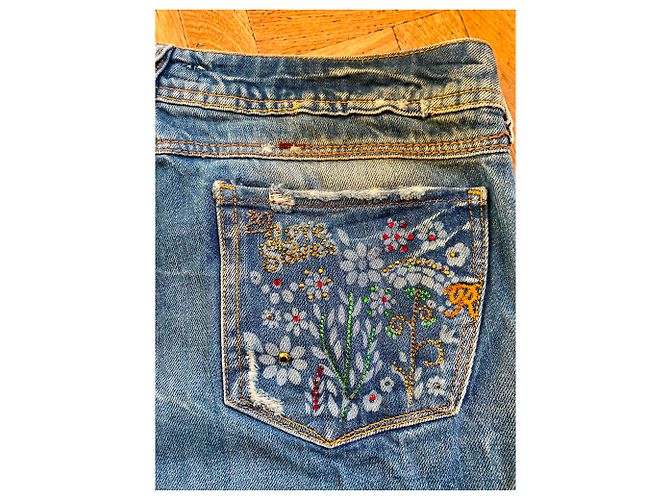 Autre Marque Jeans azules ROSSODISERA con cristales - vista 8