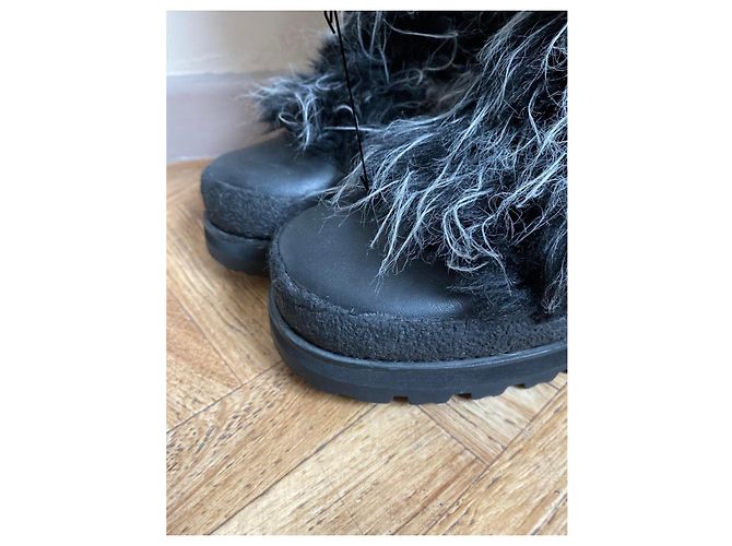 Chanel Stiefel Schwarz Grau - Ansicht 10