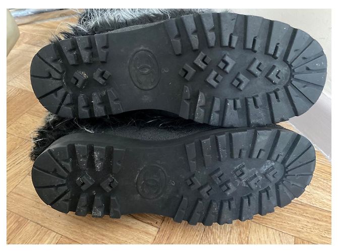 Chanel Stiefel Schwarz Grau - Ansicht 2