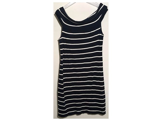 Vestido Ralph Lauren de Algodón con Rayas Blanco Azul - vista 4