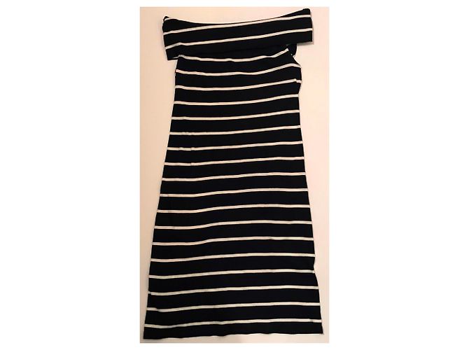 Vestido Ralph Lauren de Algodón con Rayas Blanco Azul - vista 8