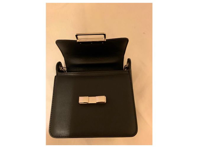 Lanvin Borsa Jiji in pelle nera Nero - vista 4