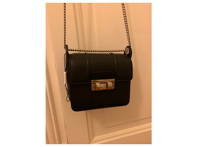 Lanvin Borsa Jiji in pelle nera Nero - vista 6