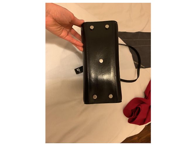 Jour Borsa Saint Laurent in pelle nera Nero - vista 2