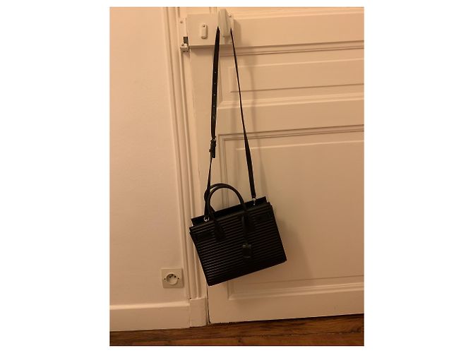 Jour Borsa Saint Laurent in pelle nera Nero - vista 6