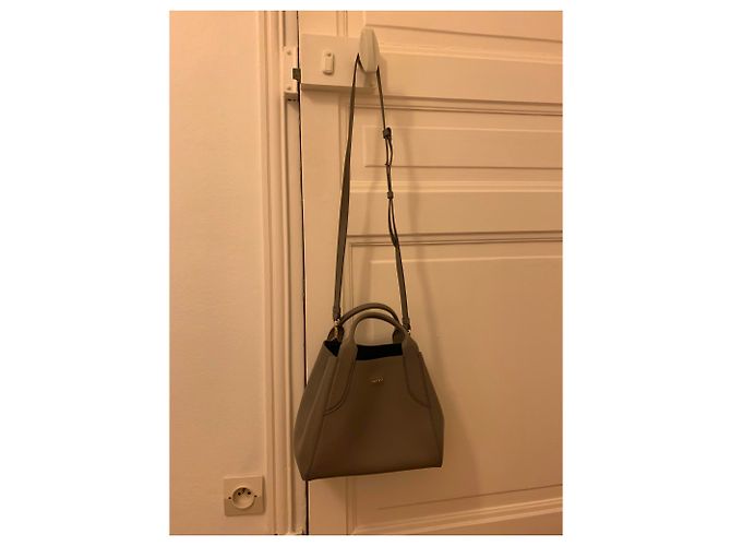 Borsa a tracolla Lanvin in pelle grigio scuro Grigio antracite - vista 3