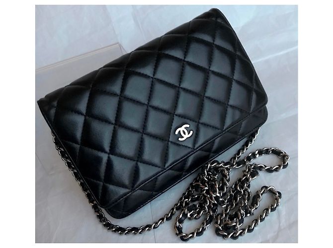 Chanel WOC Wallet on Chain mit Staubbeutel und Box Schwarz - Ansicht 14