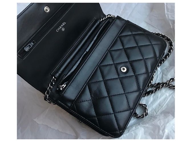 Chanel WOC Wallet on Chain mit Staubbeutel und Box Schwarz - Ansicht 17