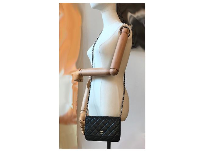 Chanel WOC Wallet on Chain mit Staubbeutel und Box Schwarz - Ansicht 2