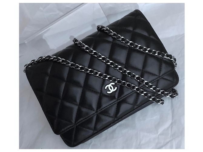 Chanel WOC Wallet on Chain mit Staubbeutel und Box Schwarz - Ansicht 21