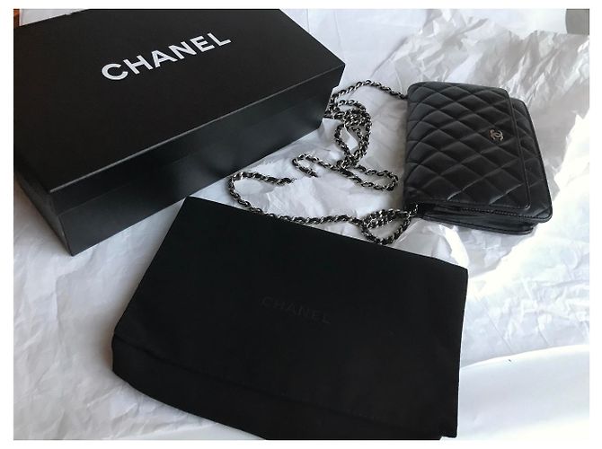 Chanel WOC Wallet on Chain mit Staubbeutel und Box Schwarz - Ansicht 22