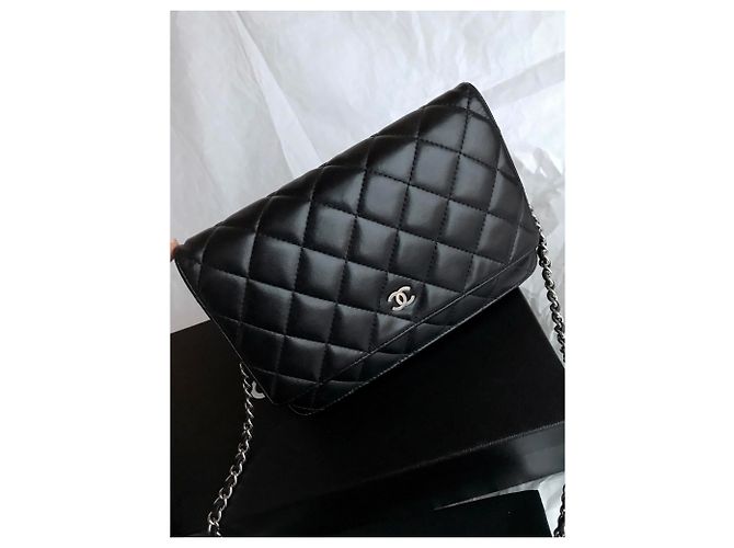 Chanel WOC Wallet on Chain mit Staubbeutel und Box Schwarz - Ansicht 4