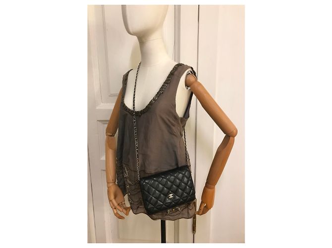 Chanel WOC Wallet on Chain mit Staubbeutel und Box Schwarz - Ansicht 6