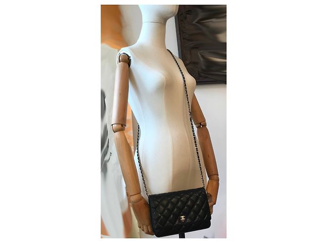 Chanel WOC Wallet on Chain mit Staubbeutel und Box Schwarz - Ansicht 7