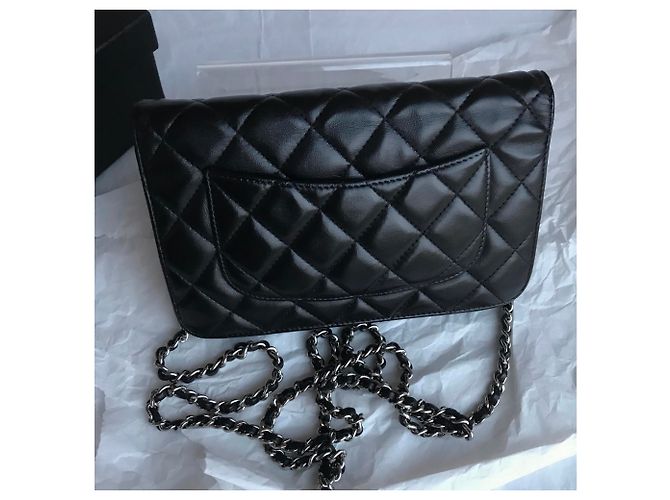 Chanel WOC Wallet on Chain mit Staubbeutel und Box Schwarz - Ansicht 8